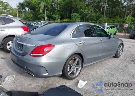 2015 Mercedes-Benz C 300 Sport from USA, damaged, VIN 55SWF4JB2FU044915